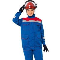 Костюм от электродуги  женский ЭЛЕКТРА Л-4 БиО (кур+бр)